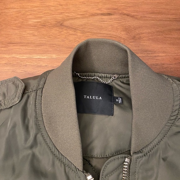 Talula army green bomber jacket size medium - Picture 2 of 2